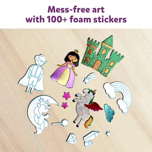 Foil Fun: Unicorns & Princesses | No Mess Art Kit (ages 4-9)