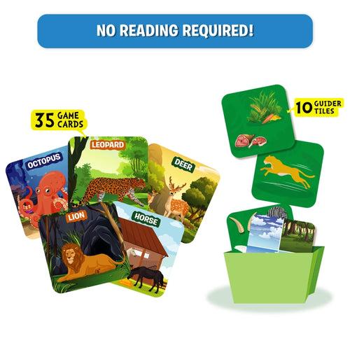 Guess in 10 Junior: World of Animals | Trivia card game (ages 3-6)