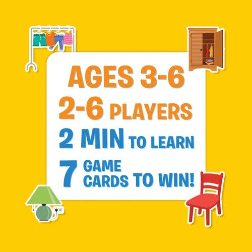 Guess in 10 Junior: Inside My House | Trivia card game (ages 3-6)