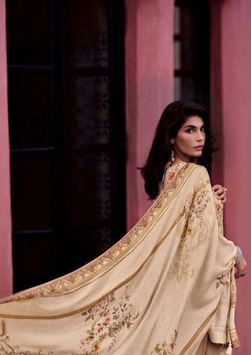 Desert ivory kurta set with embroidery