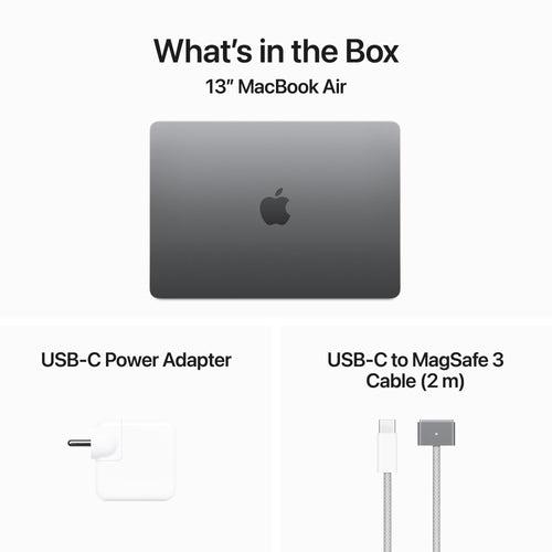 13-inch MacBook Air: Apple M3 chip with 8‑core CPU and 8‑core GPU, 256GB SSD - Space Grey