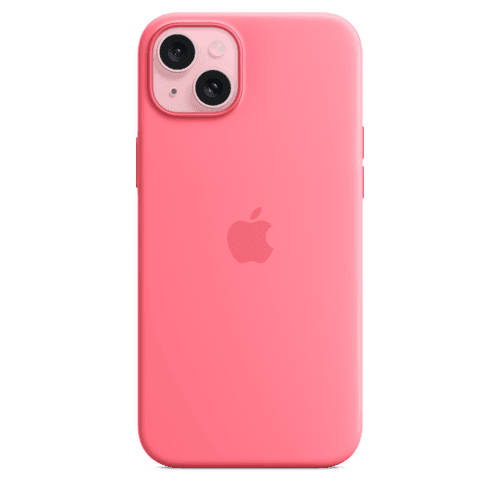 iPhone 15 Plus Silicone Case with MagSafe - Pink