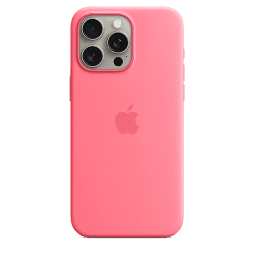 iPhone 15 Pro Max Silicone Case with MagSafe - Pink