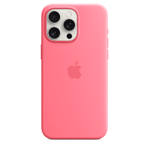 iPhone 15 Pro Max Silicone Case with MagSafe - Pink