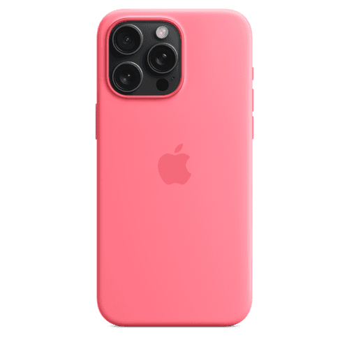 iPhone 15 Pro Max Silicone Case with MagSafe - Pink