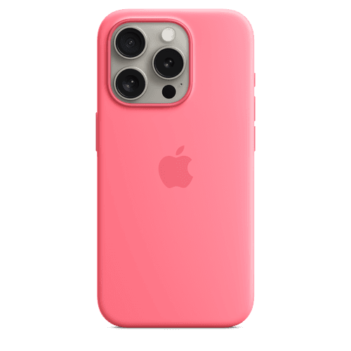 iPhone 15 Pro Silicone Case with MagSafe - Pink