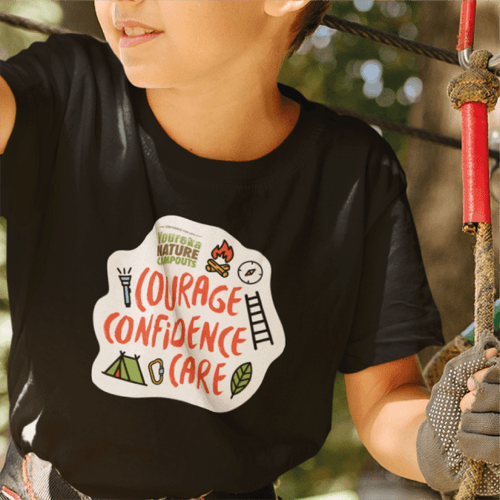 Confidence Courage Care | T Shirt | Round Neck
