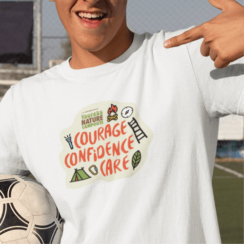 Confidence Courage Care | T Shirt | Round Neck