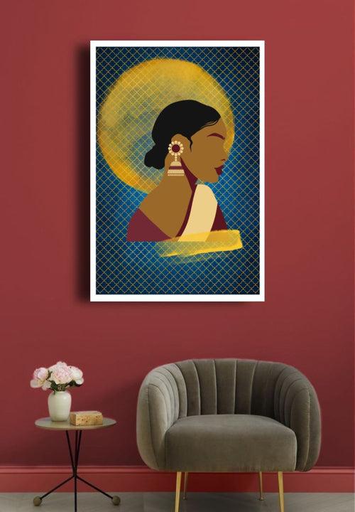 Modern Woman Contemporary Digital Wall Art