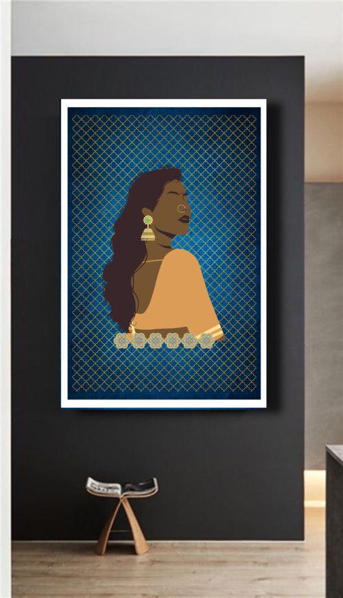 Modern Woman Contemporary Digital Wall Art