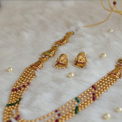 Designer Temple Necklace Set