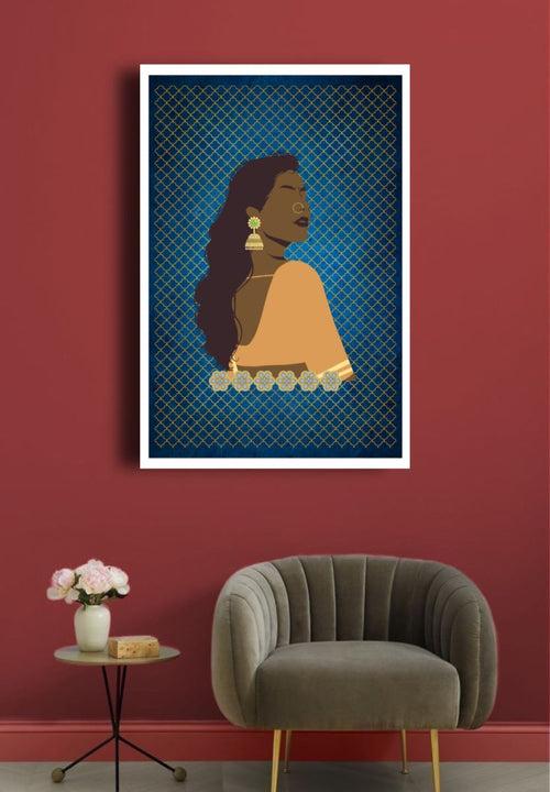 Modern Woman Contemporary Digital Wall Art