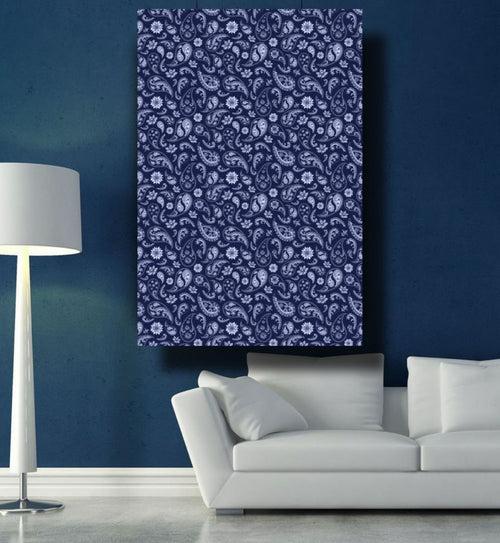 Indigo Block Print Digital Wall Art