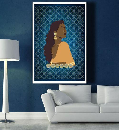 Modern Woman Contemporary Digital Wall Art