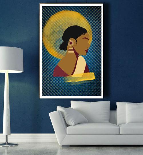 Modern Woman Contemporary Digital Wall Art