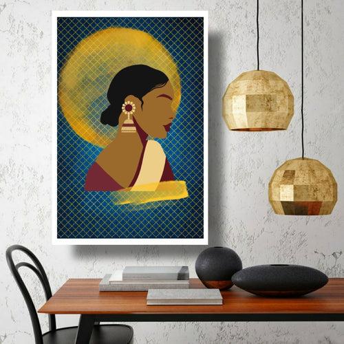 Modern Woman Contemporary Digital Wall Art