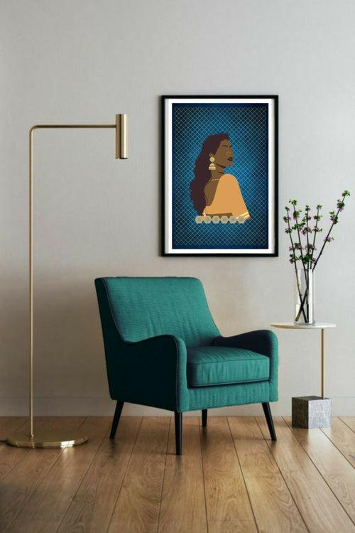 Modern Woman Contemporary Digital Wall Art