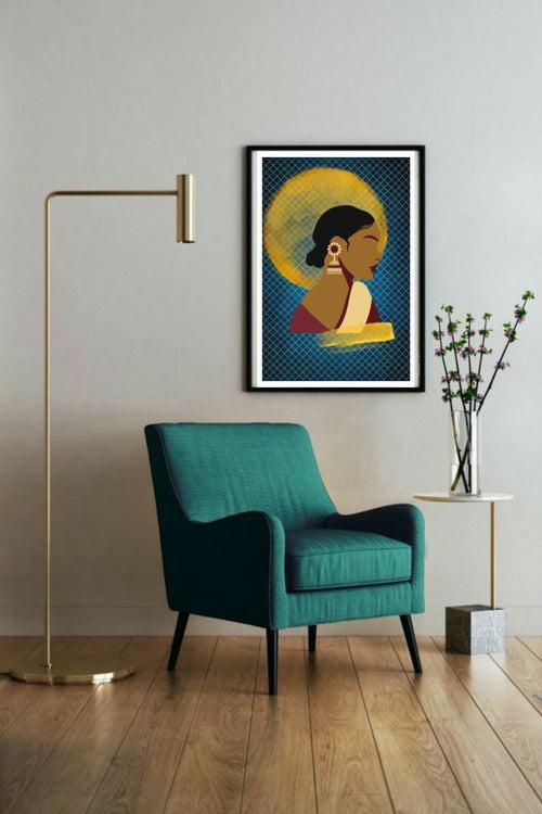 Modern Woman Contemporary Digital Wall Art