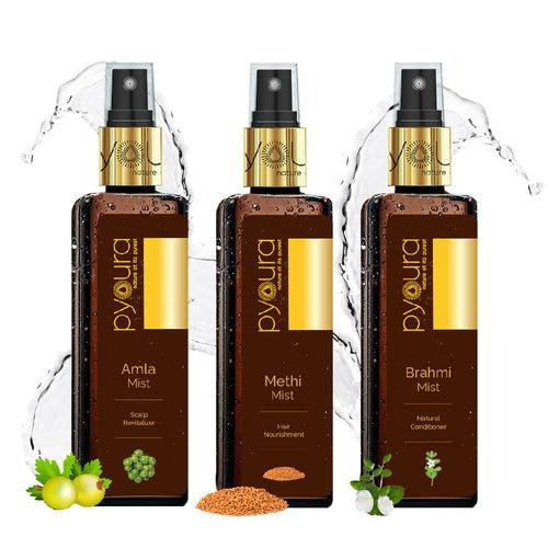 Super Acting Hair Mist Combo <h4> Pure extracts of amla, methi & brahmi <h4> <h6> Pack of 3 each 100 ml<h6>