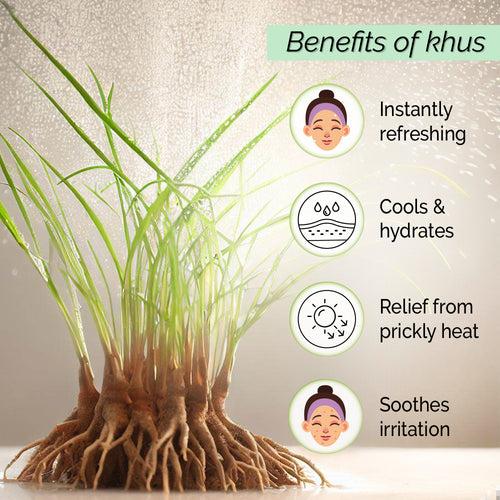 Khus Face Mist Toner, Serum for glowing skin, Summer heat beating