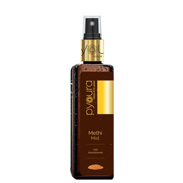 Methi Mist, For soft n shiny hair.  Fight dandruff, No alcohol or preservatives added.  Non-greasy