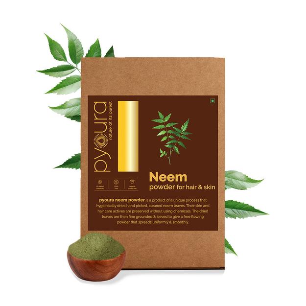 Neem Powder, For a clear skin and healthy hair, Made from hygienically dried fresh neem leaves