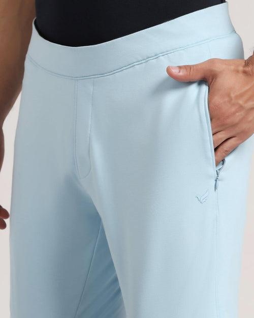 Casual Light Blue Solid Shorts - Liam