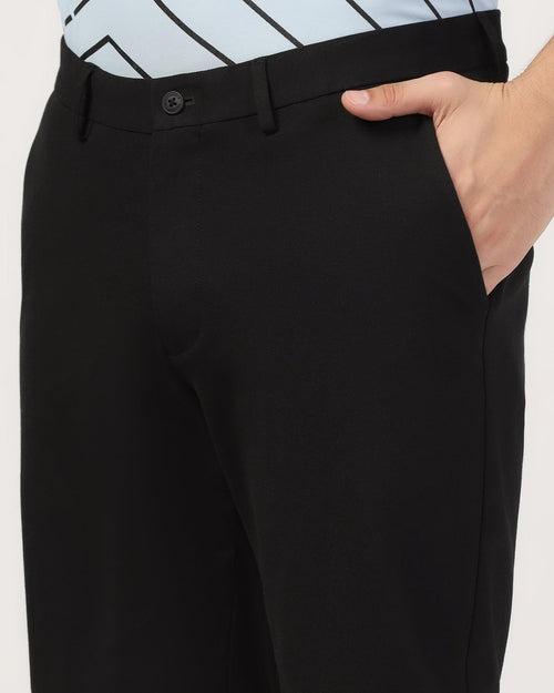 TechPro Casual Black Solid Shorts - Serry