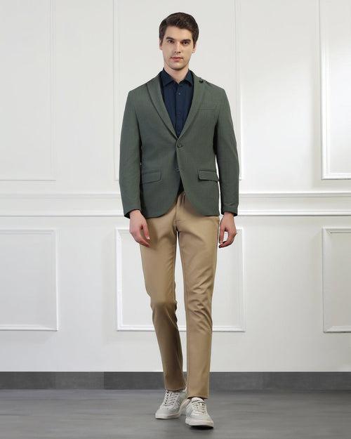 Casual Green Check Blazer - Marcus