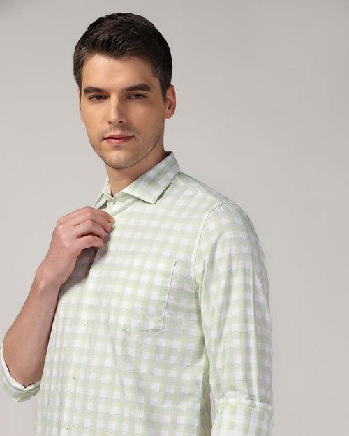 Casual Green Check Shirt - Torin