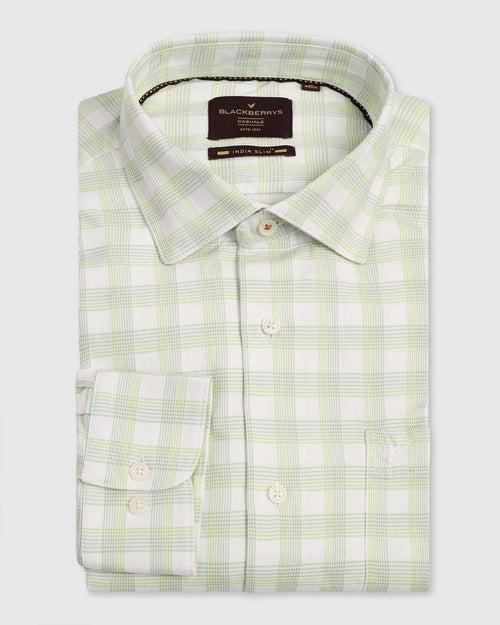 Casual Green Check Shirt - Torin
