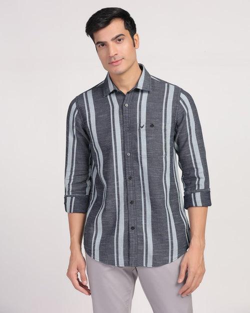 Casual Indigo Stripe Shirt - Jazz