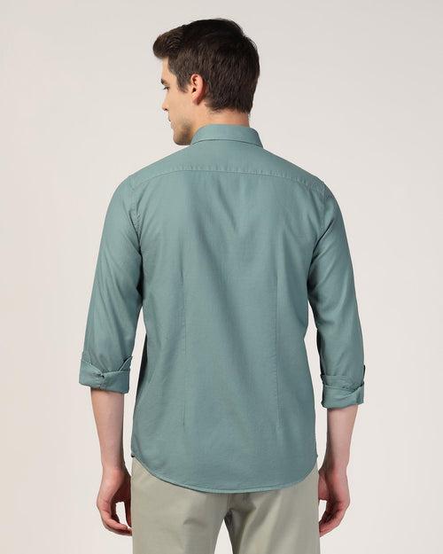 Casual Olive Textured Shirt - Colt