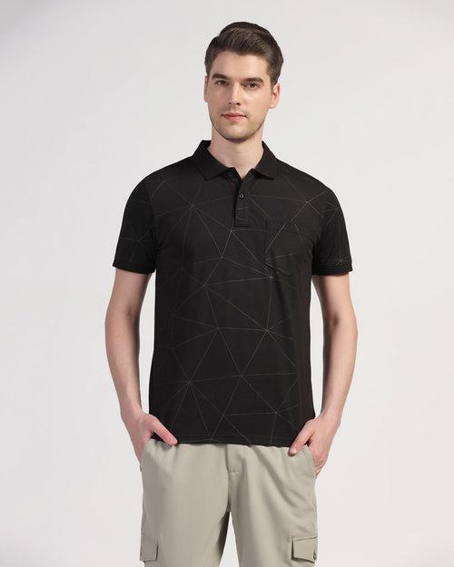 Polo Black Printed T-Shirt - Triey