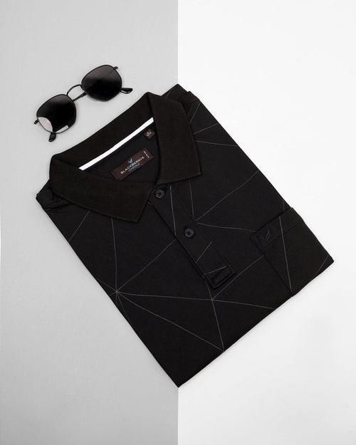 Polo Black Printed T-Shirt - Triey