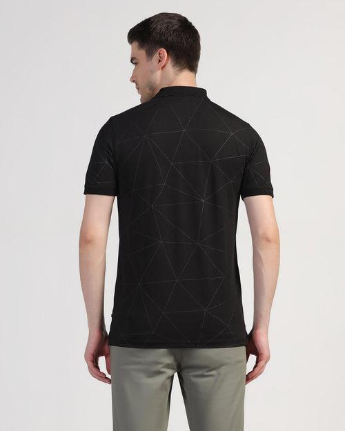 Polo Black Printed T-Shirt - Triey