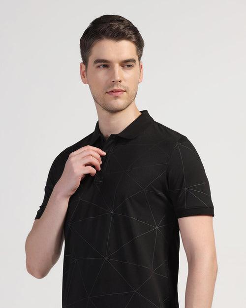 Polo Black Printed T-Shirt - Triey