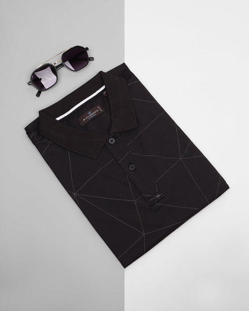 Polo Black Printed T-Shirt - Triey