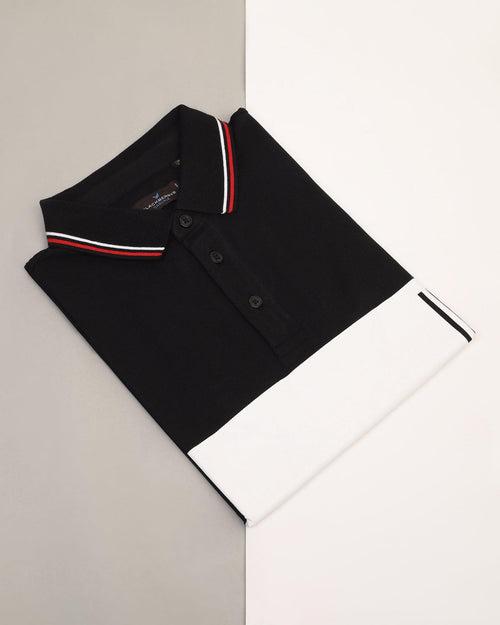 Polo Black Solid T-Shirt - Anthony