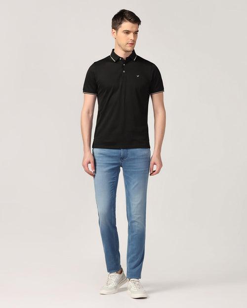 Polo Black Solid T-Shirt - Emerald