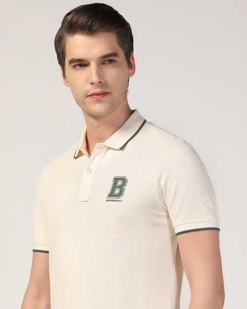 Polo White Solid T-Shirt - Vantag