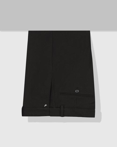 Slim Comfort B-95 Formal Black Textured Trouser - Passion