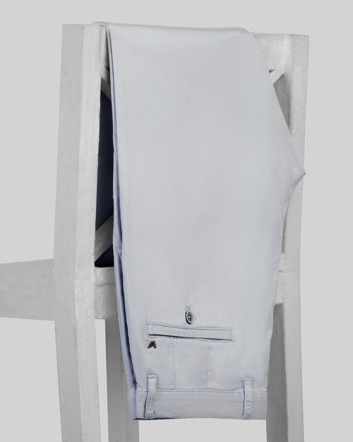 Slim Fit B-91 Casual Sky Blue Solid Khakis - Mark