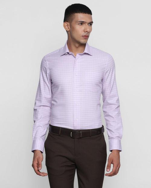 Formal Lilac Check Shirt - Ivy