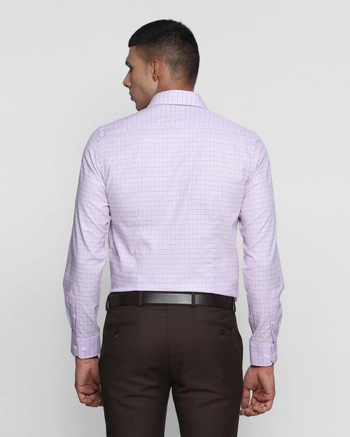 Formal Lilac Check Shirt - Ivy