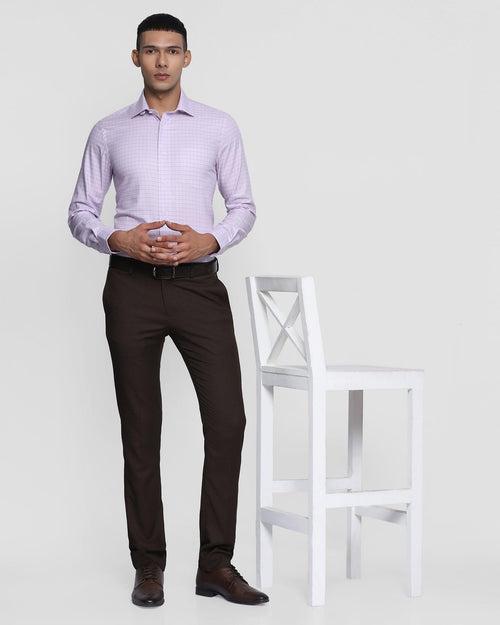 Formal Lilac Check Shirt - Ivy