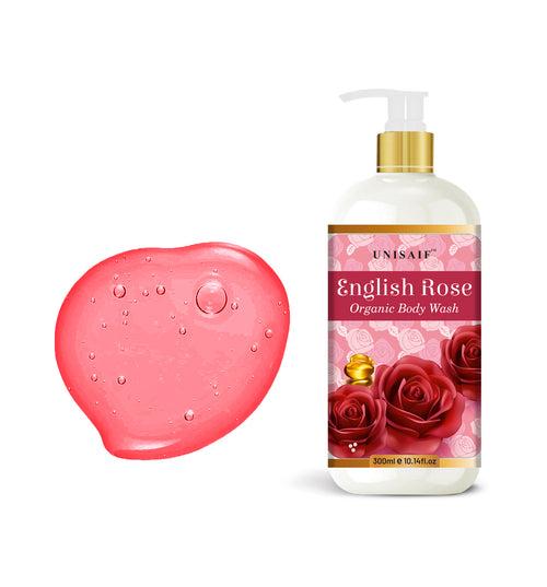 English Rose Organic Body Wash (300ml) | Sulphate & Paraben Free| Skin Friendly| Optimum PH| Nourishing