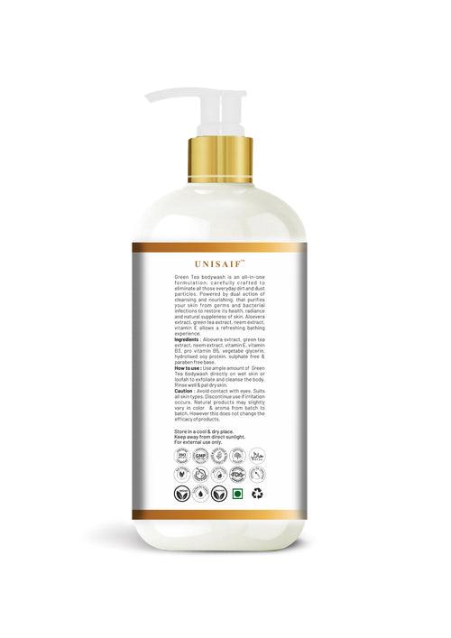 Green Tea Organic Body Wash (300ml) | Sulphate & Paraben Free| Skin Friendly| Optimum PH| Nourishing