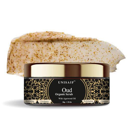 Oud Organic Scrub (50g) With Agarwood Oil |Hydration| Freshness| Exfoliation| Cleansing