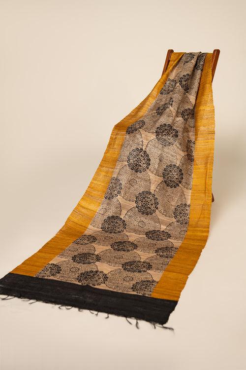 Aboriginal Tussar Peace Silk Scarf